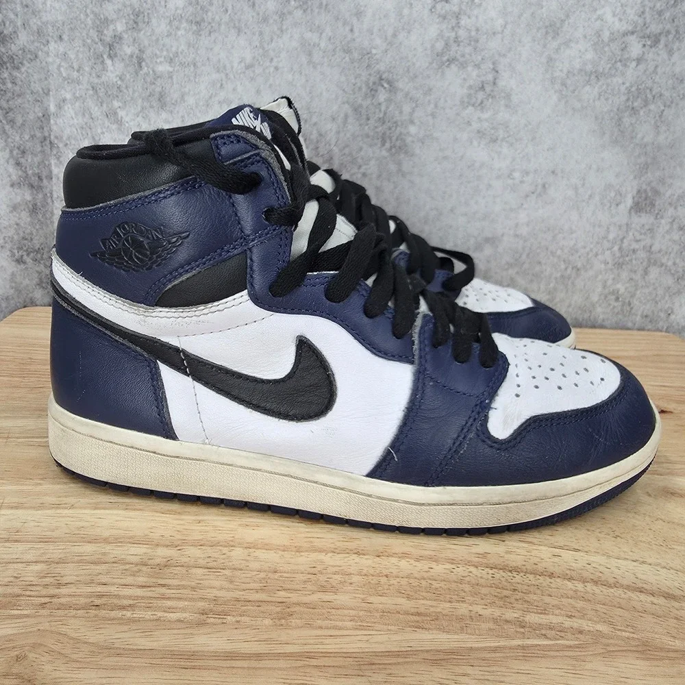 Jordan 1 Retro High OG Sneakers Men 7.5 Obsidian University Blue Navy DZ5485-401